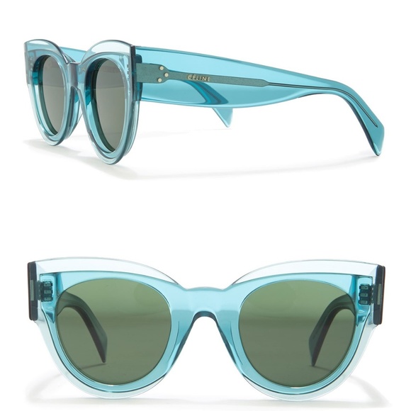 Celine Accessories - CELINE CL41447/S Cat Eye Petrol Sunglasses